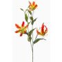 Ramo artificiale di Gloriosa TROFEL, arancione-giallo, 90 cm