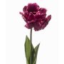 Fiore di pappagallo artificiale LIOMARA, viola scuro, 65 cm, Ø 9 cm