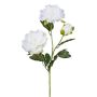 Ramo artificiale di peonia SLORMEK, bianco, 65 cm