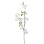 Ramo decorativo di ciliegio ornamentale FYNLOK con fiori, bianco, 75 cm
