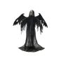 Scheletro animato dell'angelo della morte di Halloween WOTAN con ali, risata inquietante e funzione di movimento, LED, 40x100x175cm