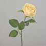 Rosa artificiale FINAKAS, giallo crema, 65 cm, Ø 9 cm