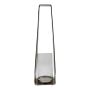 Lanterna in alluminio MORGANNE con manico, argento, 20x16x78 cm