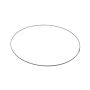 Anello in filo metallico OASIS® in filo piatto ondulato, grigio, Ø 25 cm