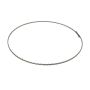 Anello in filo metallico OASIS® in filo piatto ondulato, grigio, Ø18cm