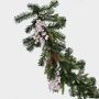 Ghirlanda natalizia artificiale NAMSOS, bacche, pigne, LED, 180 cm, Ø 35 cm