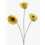 Ramo artificiale di papavero WHONRA, giallo, 60 cm, Ø 7 cm