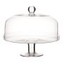 Campana per torte in vetro CALLINDRA, con base, trasparente, 26 cm, Ø 30 cm