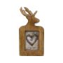 Cornice in legno di mango BJÖRN, con motivo a cervo, marrone, 41x22x2,5 cm