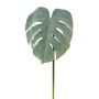 Foglia decorativa Philodendron Monstera Deliciosa MELIAT, verde-grigio, 80 cm