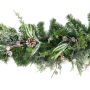 Ghirlanda di abete sintetica STOCKTON, verde, innevata, LED, 180 cm, Ø 35 cm