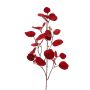 Ramo artificiale di eucalipto INDALA con frutti, rosso, 85 cm
