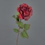 Rosa artificiale in velluto SINDALA, rossa, 60 cm, Ø 12 cm