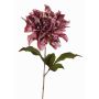 Fiore artificiale in velluto, dalia MINBU, lilla antico, 60cm, Ø17cm