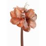 Fiore decorativo in velluto Amaryllis KIRSTY, rosa, 70cm, Ø13-15cm