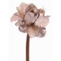 Fiore decorativo Amaryllis in velluto KIRSTY, lilla chiaro, 70cm, Ø13-15cm