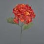 Fiore decorativo ortensia URANIA, effetto secco, arancione-rosso, 75cm, Ø20cm