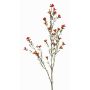 Fiore artificiale in cera NIANG, arancione-rosso, 80cm, Ø1,5-2,5cm