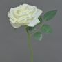 Rosa artificiale NIKOLETA, bianca, 30 cm, Ø 12 cm