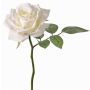 Rosa artificiale NIKOLETA, bianca, 30cm, Ø12cm