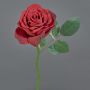 Rosa artificiale NIKOLETA, rossa, 30 cm, Ø 12 cm