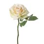 Rosa artificiale NIKOLETA, crema-rosa, 30 cm, Ø 12 cm