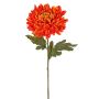 Fiore artificiale a forma di crisantemo DELPHINA, arancione, 65cm, Ø14cm