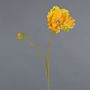 Fiore di papavero artificiale HASNA, giallo-arancione, 75 cm, Ø 11 cm