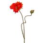 Fiore di papavero artificiale HASNA, rosso-arancione, 75 cm, Ø 11 cm