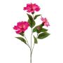 Ramo artificiale di ibisco AMADOU con fiori, rosa, 80 cm