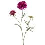 Ramo artificiale di scabiosa MARUA, viola, 80 cm