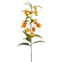 Fiore artificiale grande giglio lanterna NIZAR, arancione-verde, 100 cm, Ø 2,5-3,5 cm