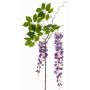 Fiore artificiale grande, ramo di glicine NISSRINE con fiori, lilla, 145cm