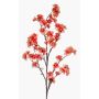 Fioro artificiale grande, ramo di ciliegio in fiore GIMA con fiori, color corallo, 120 cm