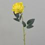 Rosa artificiale ELEAZAR, giallo, 65 cm, Ø 9 cm