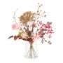 Mazzo di fiori decorativo autunnali PHILLIS, rosa-rosa-marrone, 65cm, Ø40cm