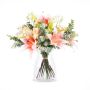 Bouquet di gigli decorativo MARIPOSA, rosa, crema-rosa, 45cm, Ø40cm