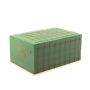 ®mosy Ökodur Supporto per decorazioni funerarie VESDO con rete metallica, bordo di presa, base in legno naturale, verde, 23x15,5x11 cm