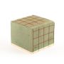 ®mosy Ökodur Base per composizioni floreali funebri SERLO con rete metallica, base in legno naturale, verde, 11x11x9 cm