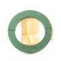 ®mosy Ökodur base per composizioni funebri per corona funebre ARNELLE, base in legno naturale, verde, 4,5 cm, Ø 36 cm