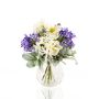 Bouquet finto invernale ALANA, bianco-lilla, 35cm, Ø30cm