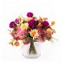 Udos Choice: Bouquet di fine estate artificiali CIRILLA, rosa-viola-arancione, 45cm, Ø60cm