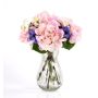 Bouquet di ortensie artificiali PENELOPE anemone, rosa-blu, 30cm, Ø20cm