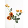 Ramo di rosa selvatica artificiale FOSETTA, Eco Collection, giallo-arancione, 70 cm, Ø 3-5 cm