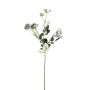 Ramo di rosa selvatica artificiale FOSETTA, Eco Collection, grigio-azzurro, 70 cm, Ø 3-5 cm