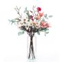 Bouquet decorativo di magnolia MERISA, bianco-rosa, 70cm, Ø40cm