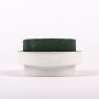 ®mosy Vaschetta rotonda con base umida ONORATA per composizioni floreali, verde-bianco, 5,5 cm, Ø 10 cm