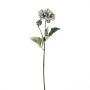 Ramo di fiori artificiali, dalia GINGER, Eco Collection, grigio-blu, 60 cm, Ø 10 cm