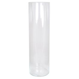 Portacandela A Cilindro INNA-Glas Sanya Air In Vetro Trasparente – H29 X Ø15,5 Cm – Portalumino Per Candele E Decorazioni