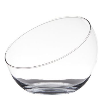 Vaso per caramelle NELLY EARTH, sfera/rotondo, trasparente, 17cm, Ø9,5cm/Ø20cm